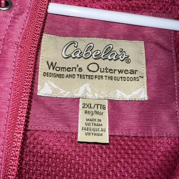 Cabela's Women's 1/4 Zip Windbreaker Size 2XL - Picture 4 of 6